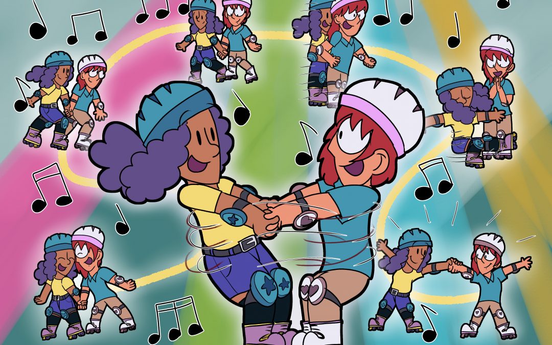 Skate With Me, Baby! Page Spread